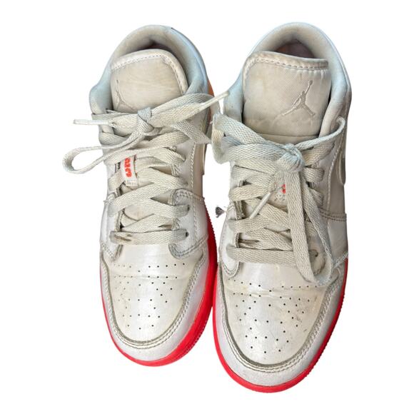 Nike Air Jordan 1 Low OG “Sunset Sole”‎ 554723-100 Size 4Y White/Red/Orange - Picture 12 of 13